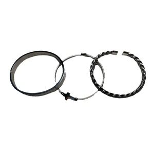 Lot Of‎ 3-  Amazon Fashion Stainless Jewelry Bracelets  - Braided, Cross, Prayer
